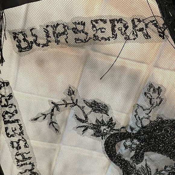 Burberry Dress Tasselled Tulle Overlay Size 6 2020 Runway Retails $5500 Rare - Picture 6 of 16